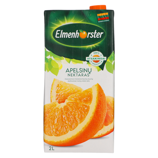Apelsinų sulčių nektaras ELMENHORSTER, 50% , 2 l