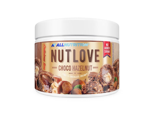 Chocolate cream NUTLOVE ALLNUTRITION with hazelnuts, 0.5 kg