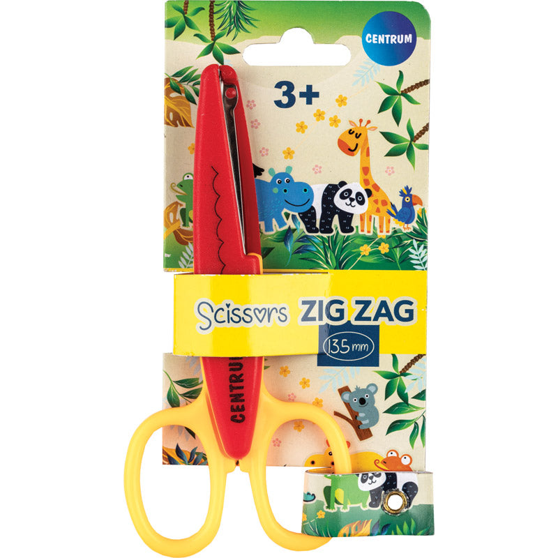 Centrum ZIG-ZAG figure scissors, various colors