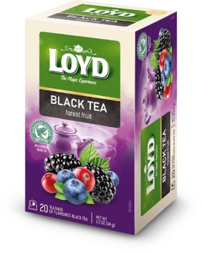 LOYD flavored black tea, forest berry flavor, 20 x 1.7g