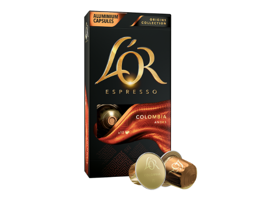 Coffee capsules L'OR Colombia, 10 pcs x 52g
