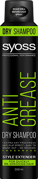 Sausas šampūnas SYOSS "Anti-Grease", 200ml