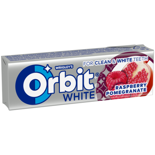 Chewing gum ORBIT, White raspberry and pomegranate flavor, 14 g