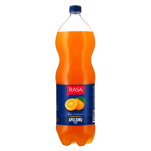 Carbonated soft drink RASA, orange flavor, 2 l D