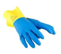 POLYCO Duo Plus gloves, latex, lined, food+, size 8, 1 pair