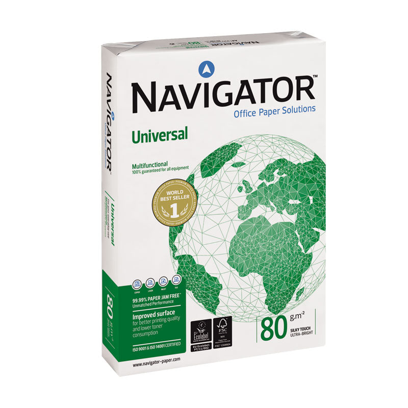 Biuro popierius NAVIGATOR UNIVERSAL, A4, 80 g/m2, 500 lapų