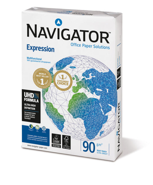 Biuro popierius NAVIGATOR EXPRESION A4, 90 g/m2, 500 lapų
