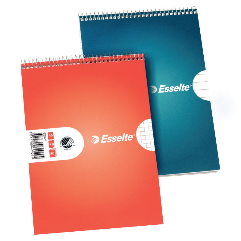 Bloknotas su spirale ESSELTE, A5, 80 lapų, linija