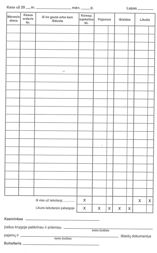 Kasos knyga savikopijuojanti , per periodą A5