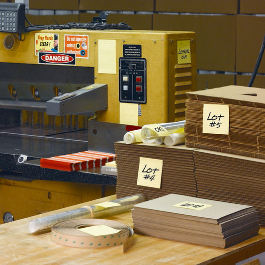 Lipnūs lapeliai Post-it Super sticky kubas, 76 x 76 mm, 350 lapelių, geltona