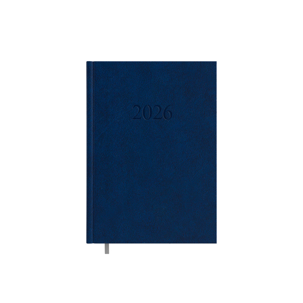 Kalendorius MANAGER Day 2026, A5, PVC, tamsiai mėlyna