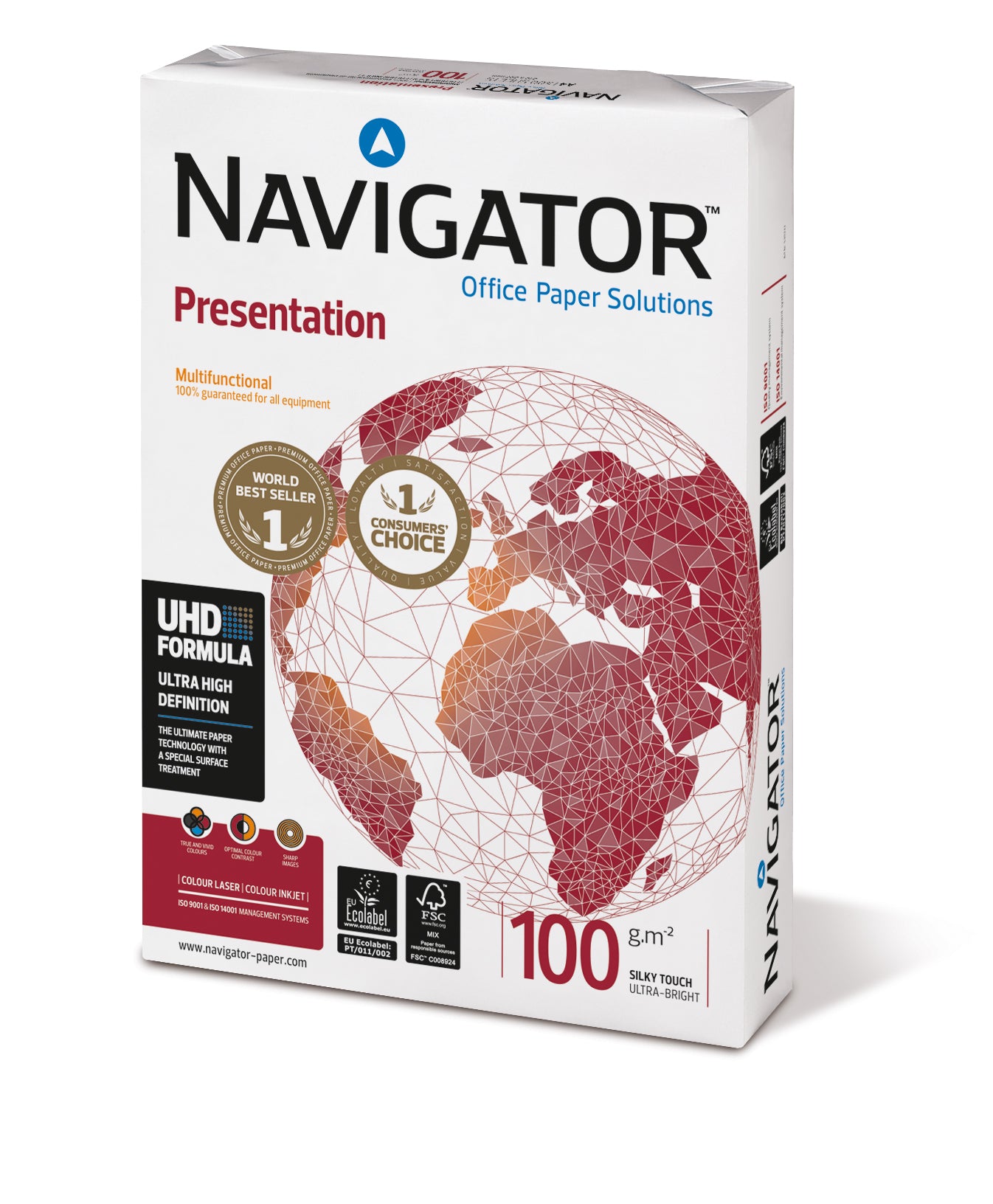 Biuro popierius NAVIGATOR PRESENTATION, A3, 100 g/m2, 500 lapų