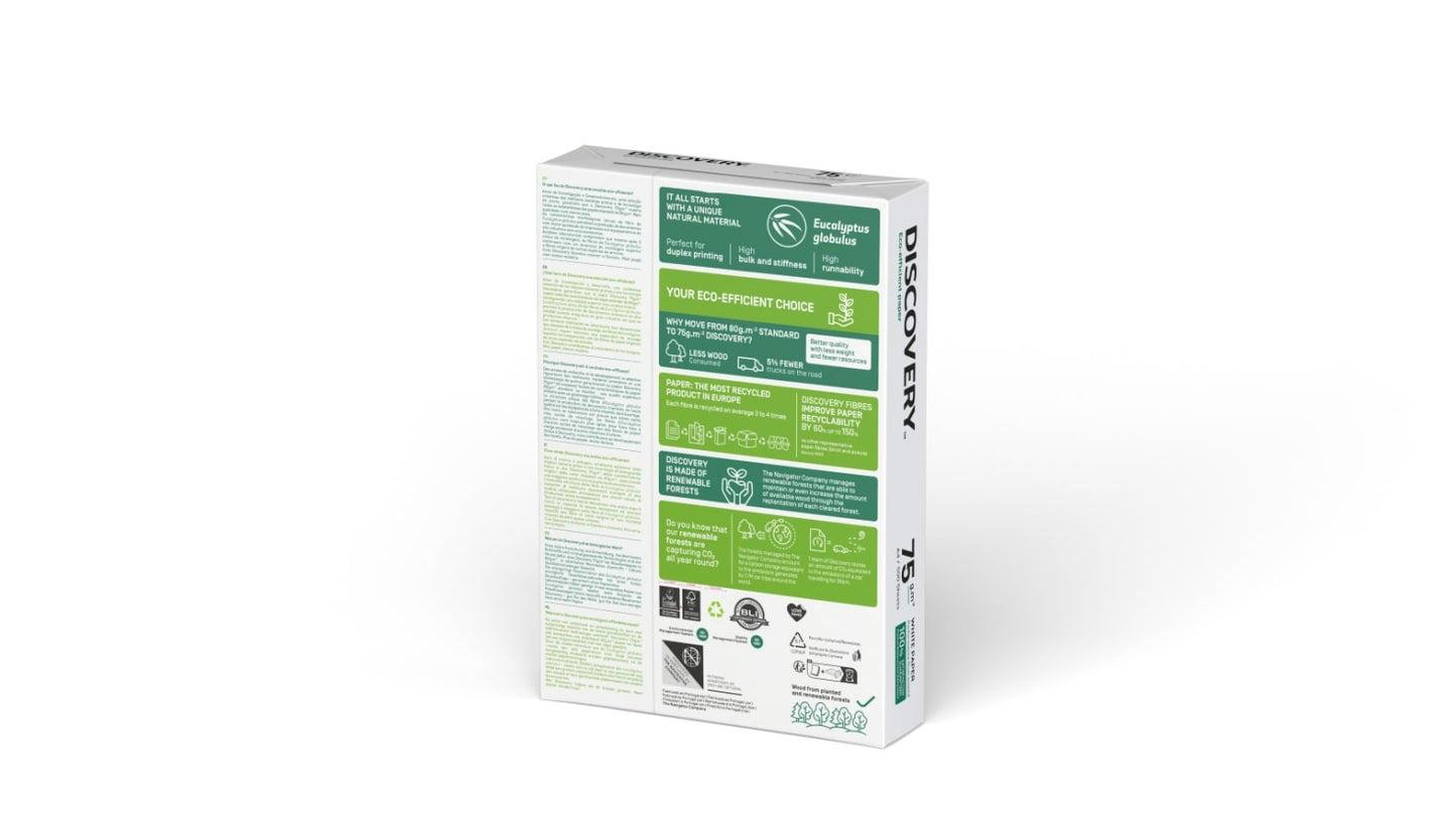 Biuro popierius DISCOVERY, A4, 75 g/m2, 500 lapų