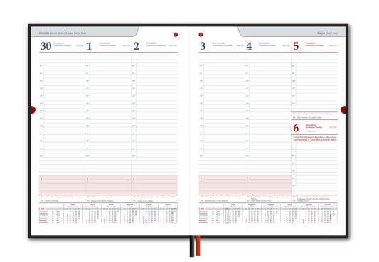 Kalendorius STANDARD 2026, PVC, A4, juoda (Baltic)