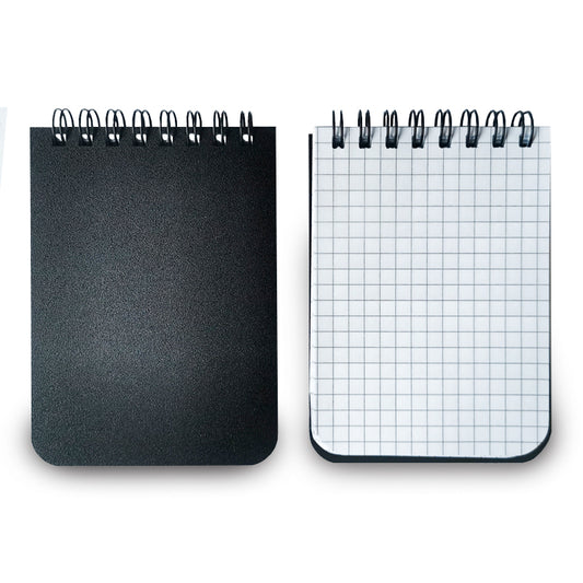 Sąsiuvinis su spirale viršuje SMLT, A7, plastikinis viršelis, 60 lapų, langeliais