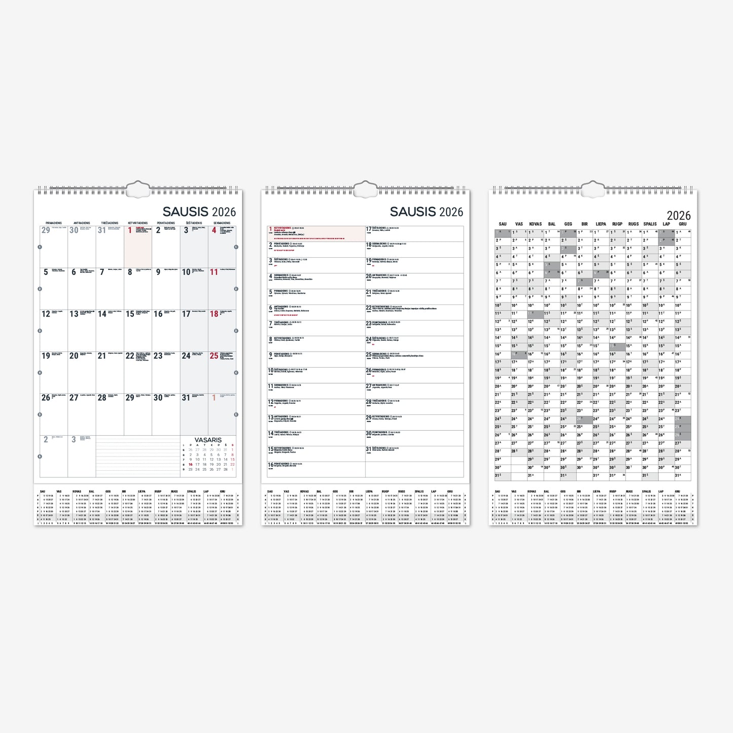 Kalendorius MONO PLANNER, 2026