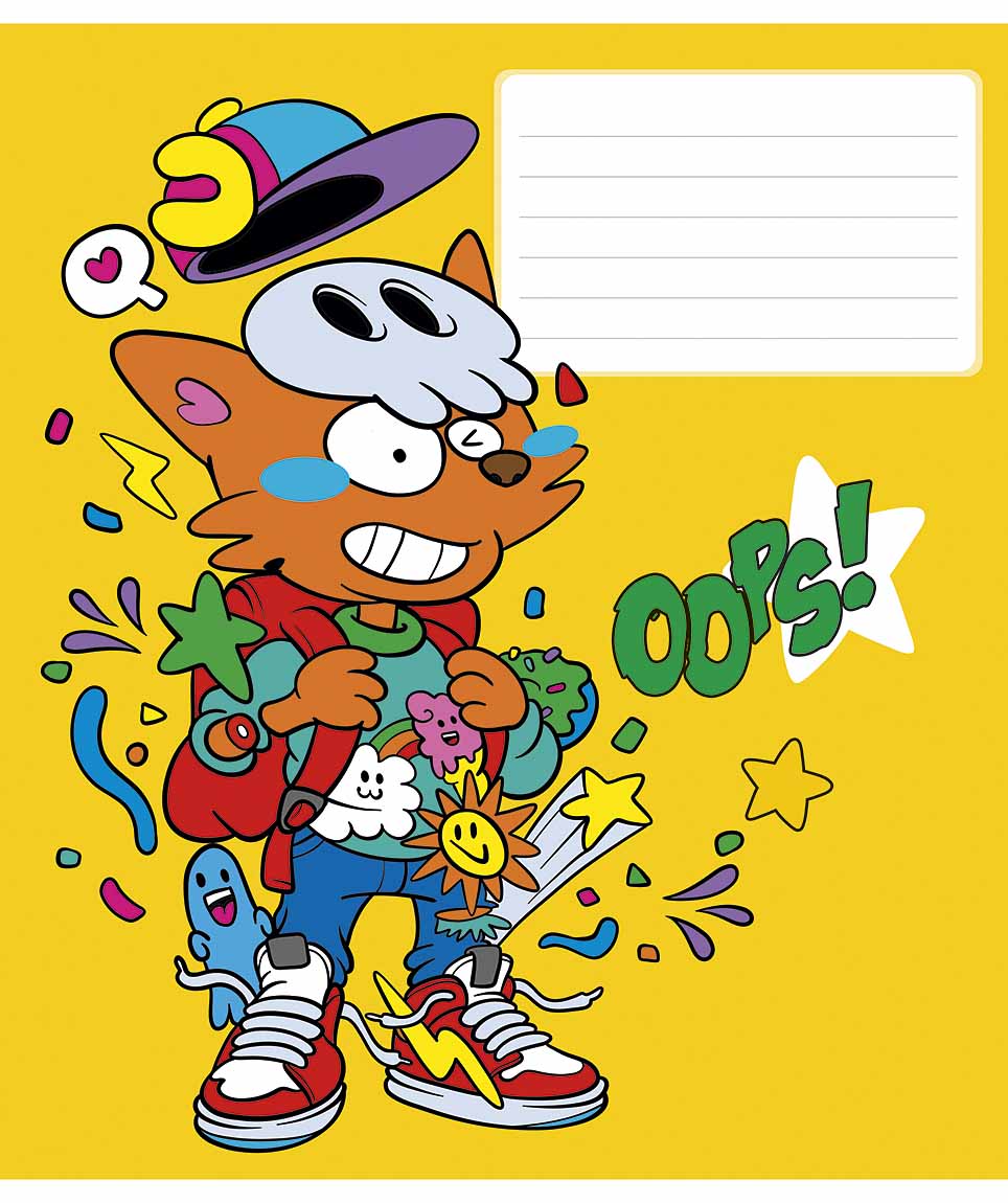 Sąsiuvinis Schoolboy, A5, 12 lapų, 60 gsm, langeliais