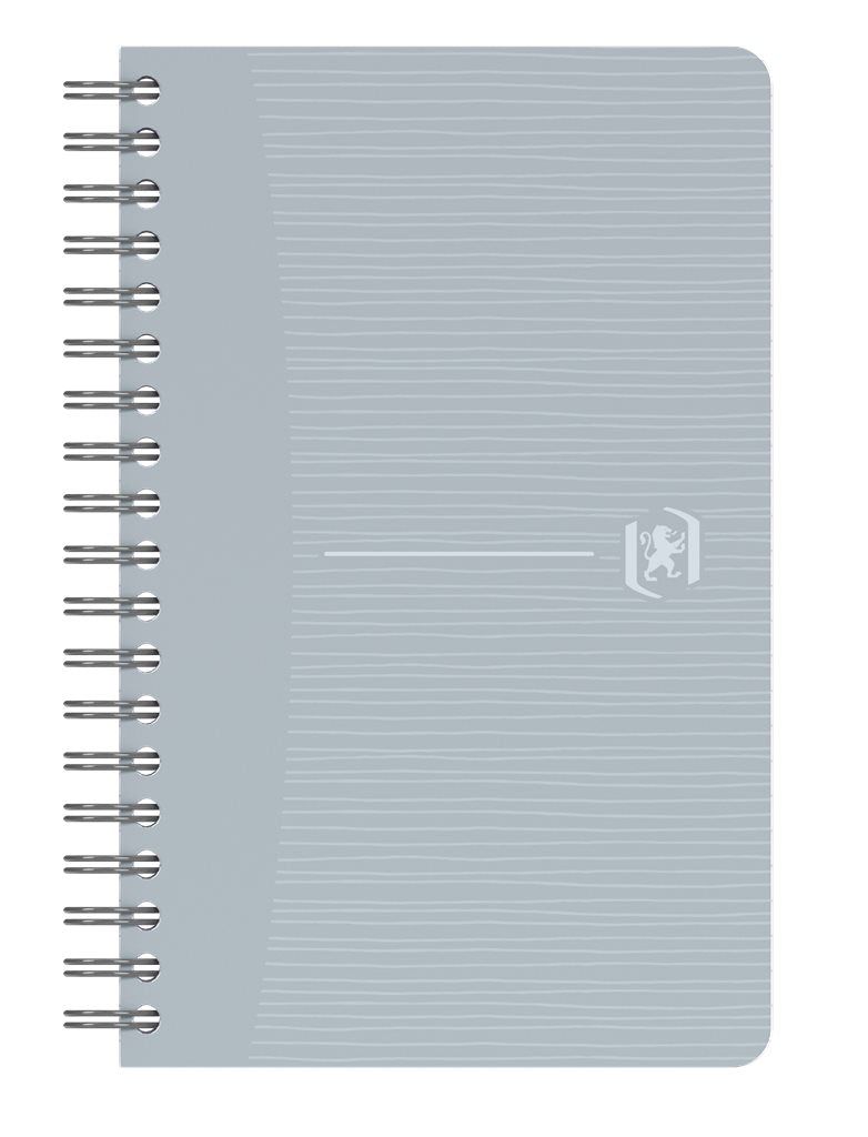 Perdirbtas sąsiuvinis su spirale OXFORD Rec’Up, 9x14 cm, 90 lapų, 90 gsm, langeliais