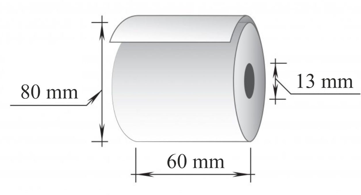 Terminė kasos juosta 60x80m/13mm, 55g., 3 vnt./pak.