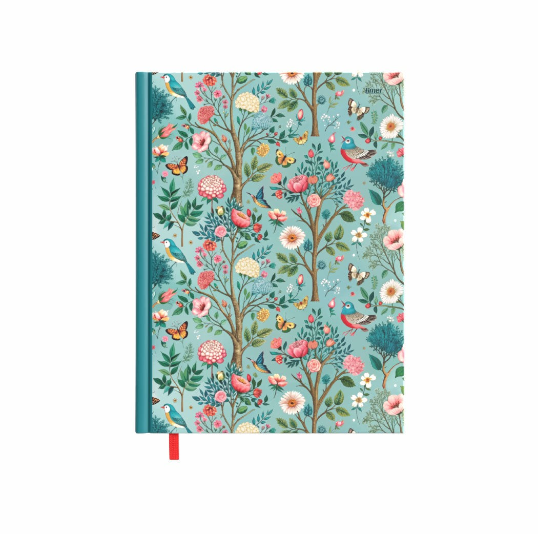 Kalendorius MOKSLO KNYGA 2025/2026, Rose Garden, 14 x19 cm, kartoninis viršelis