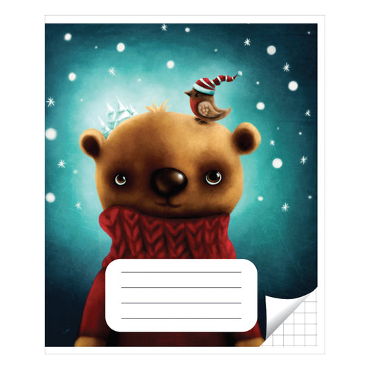 Sąsiuvinis langeliais 12 lapų. Vidinių lapų gramatūra – 90 g/m2.