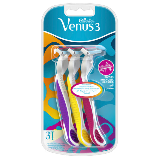 Disposable razors VENUS 3, 3 pcs.