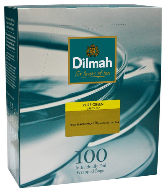 Green tea DILMAH, in envelopes with thread, 100 pcs.