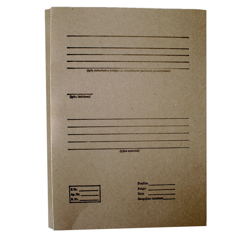 Archyvinis aplankas SMLT, su raišteliais, A4, BYLA, kartoninis, 400 g,  2 cm