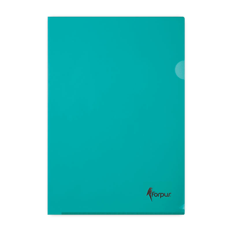 Dėklas dokumentams FORPUS , A4, L formos, 180 mikr., (pak. -100 vnt.),žalias