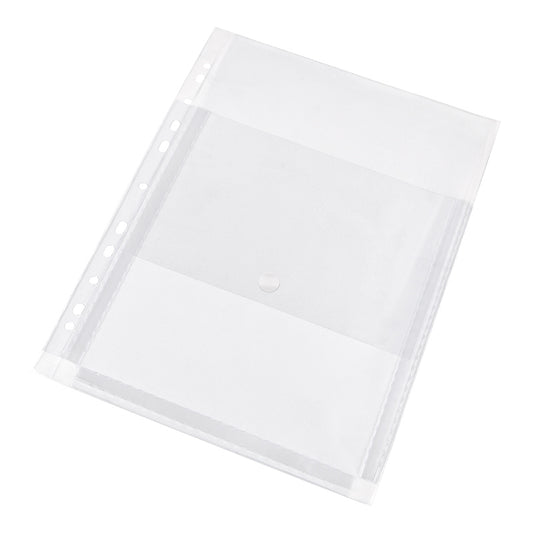 Praplėčiamos įmautės su atvartu PANTA PLAST, PVC, A4, (pak. -10 vnt.), skaidrios