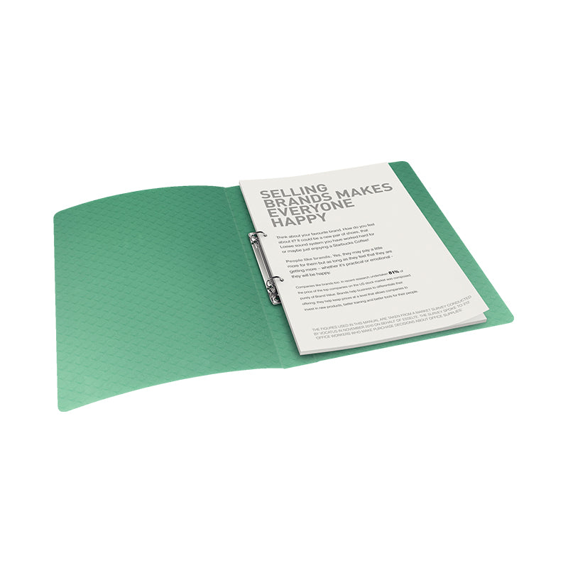 Žiedinis segtuvas Esselte Colour'Breeze, A4, nugarėlė 25 mm, 2 žiedai, žalios sp.