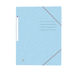 Document case with elastic ELBA OXFORD, A4, cardboard, pastel blue