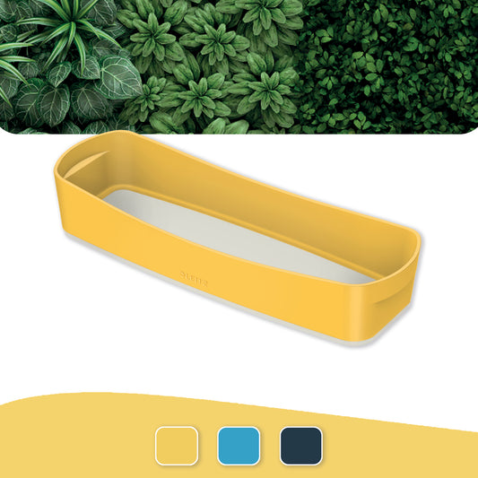 Daiktadėžė Cosy L:MyBox, pailga, geltonos sp.