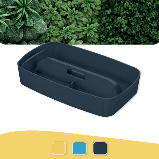 Daiktadėžė Cosy L:MyBox su skyriais, maža, pilkos sp.