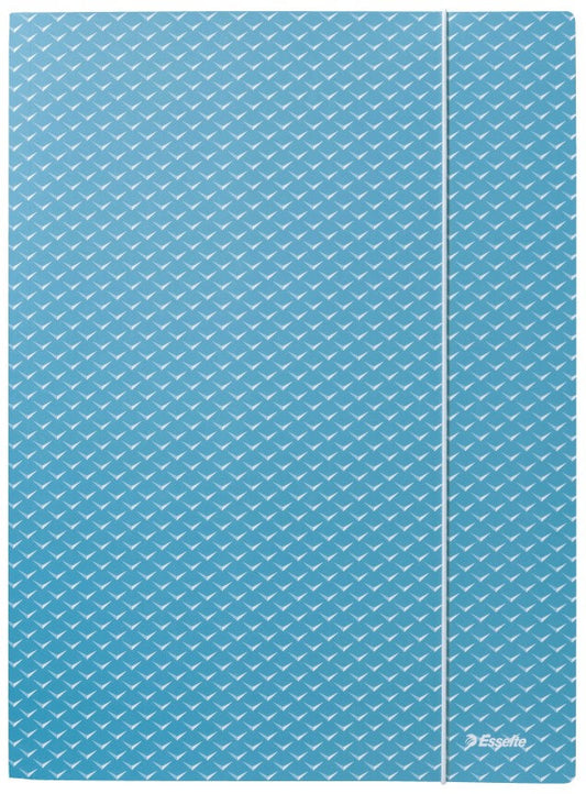 Dėklas dokumentams su gumele Esselte Colour'Breeze, A4, kartoninis, mėlyna