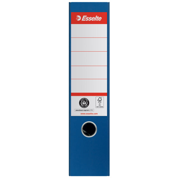 Segtuvas ESSELTE No1 ekologiškas, A4, kartoninis, 75 mm, mėlyna