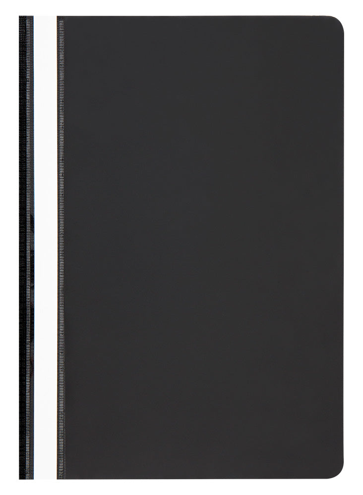 Aplankas dokumentams su įsegėle Panta Plast A4,  (pak. -10 vnt.), juoda