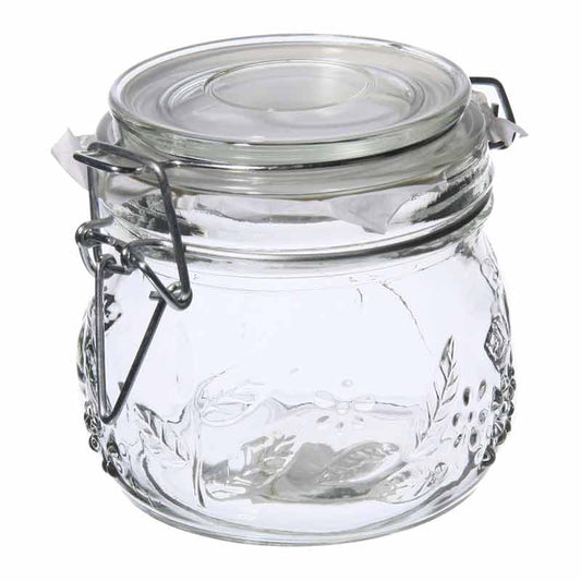 Indas su dangčiu, 0,5 l, stiklinis