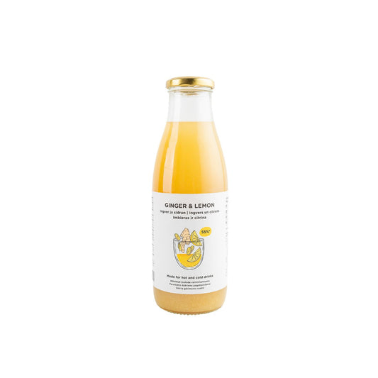 Ginger and lemon puree NORDIC BERRY for tea preparation, 750ml