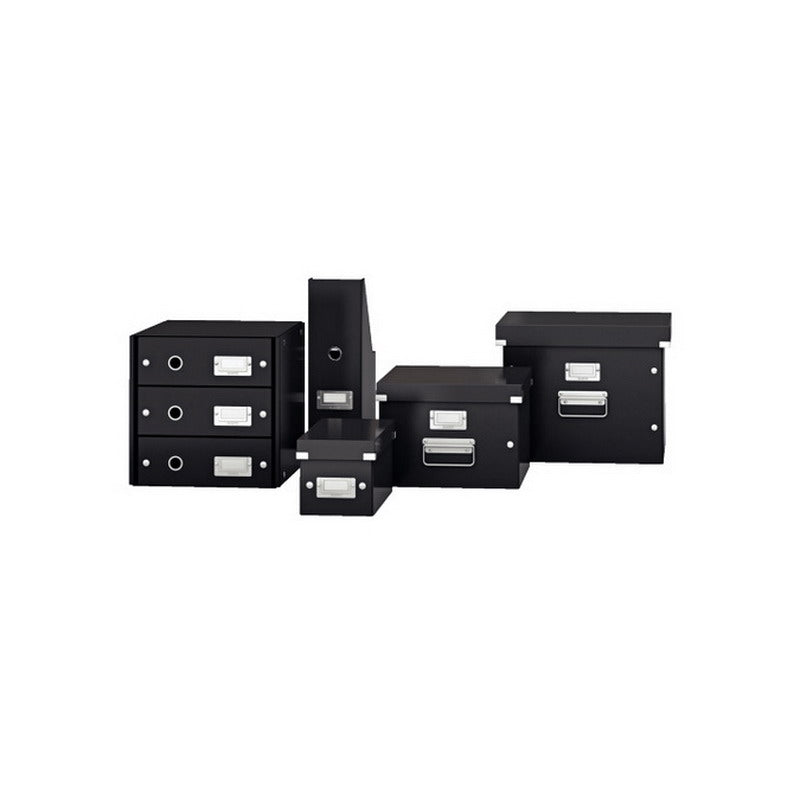 Filing box LEITZ, foldable A4, 200 x 281 x 370 mm, black