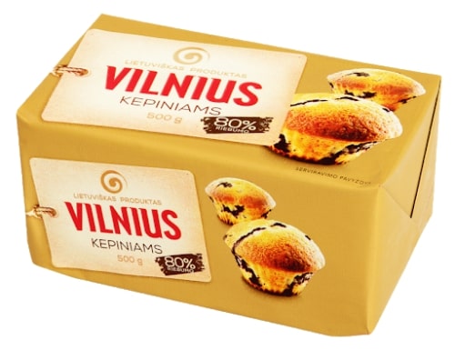 Margarinas VILNIUS, kepiniams, 80%, 500 g