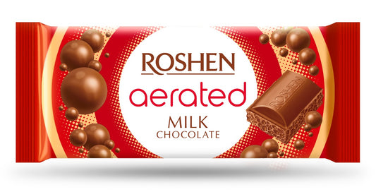 Milk chocolate ROSHEN, honeycomb, 80 g