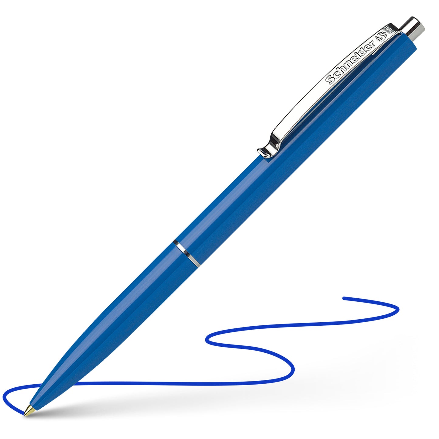 SCHNEIDER K15 automatic ballpoint pen, 0.7 mm, blue barrel, blue ink