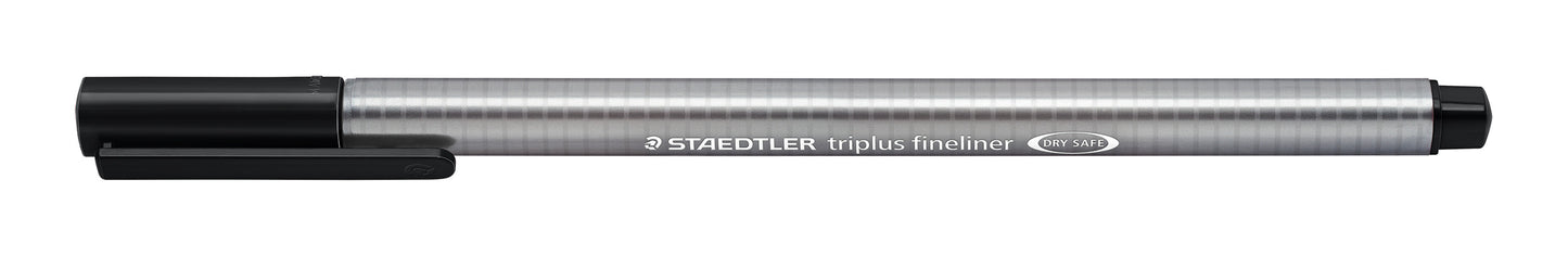 Vienkartinis rašiklis STAEDTLER TRIPLUS FINELINER 334, 0,3 mm, juoda