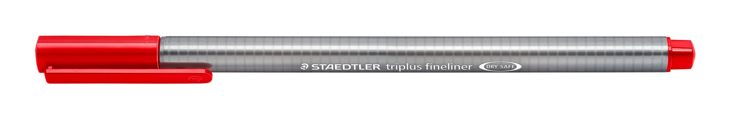 Vienkartinis rašiklis STAEDTLER TRIPLUS FINELINER 334, 0,3 mm, raudona