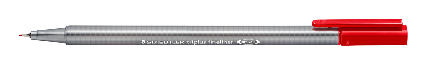 Vienkartinis rašiklis STAEDTLER TRIPLUS FINELINER 334, 0,3 mm, raudona