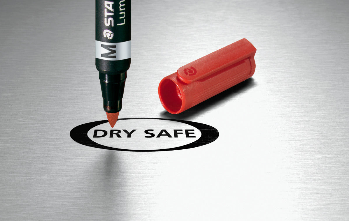 Permanentinis žymeklis STAEDTLER LUMOCOLOR DUO 348, RAUDONA