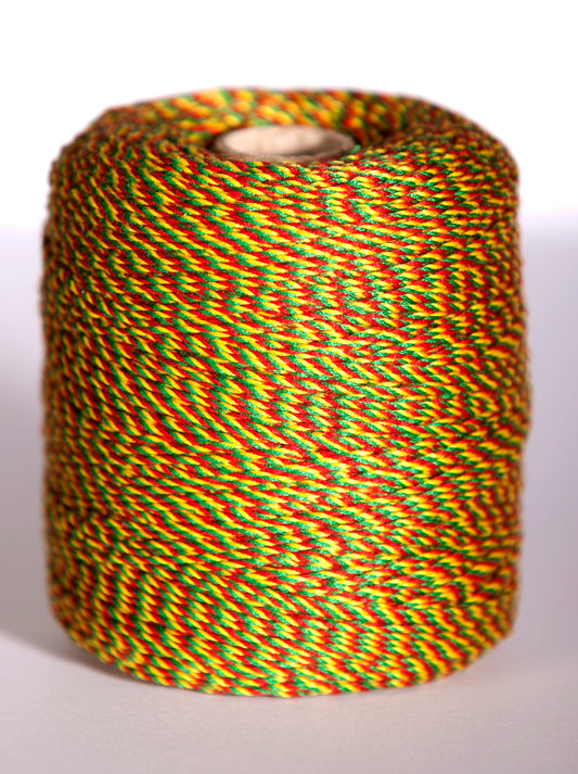 Notarinis siūlas, geltona/žalia/raudona.