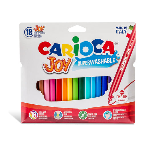 Flomasteriai CARIOCA JOY, 18 vnt.