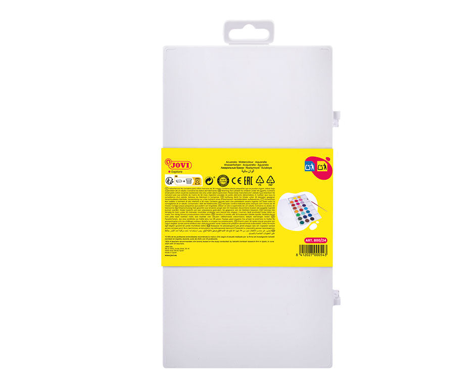 Watercolor paints JOVI, 24 color set + brush